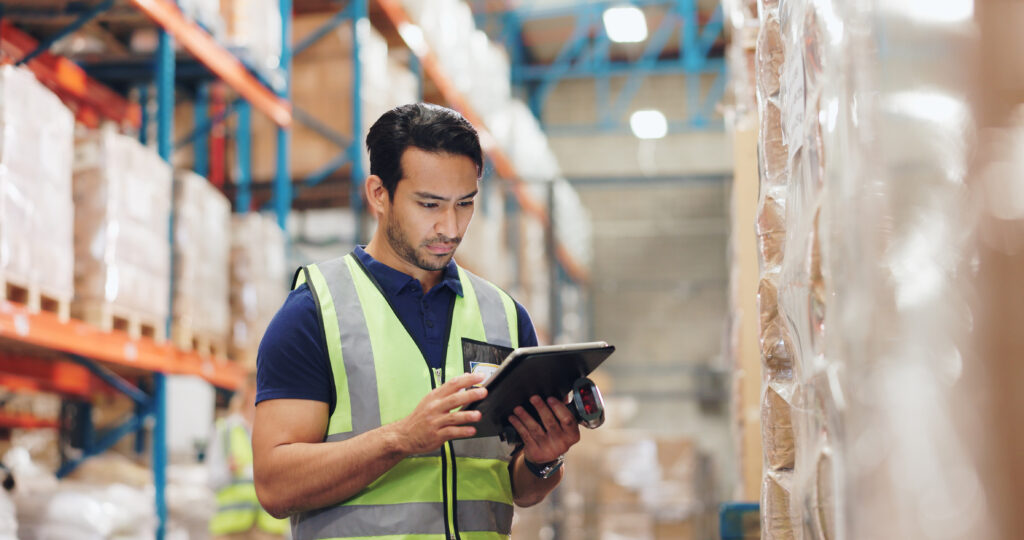 warehouse worker seeing ERP problems